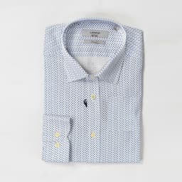 Micro-Print Essential Cotton Shirt thumbnail 1