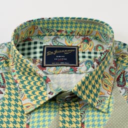 Mosaic Houndstooth Signature Cotton Shirt thumbnail 2