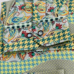 Mosaic Houndstooth Signature Cotton Shirt thumbnail 3