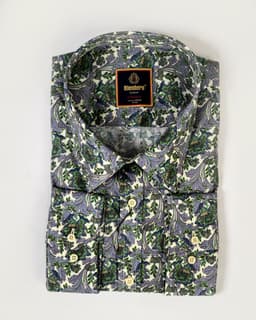 Premium Floral Slim Fit Cotton Shirt thumbnail 1