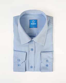 Classic Light Blue Cotton Formal Shirt thumbnail 1