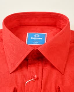 Premium Textured Red Cotton Shirt thumbnail 2