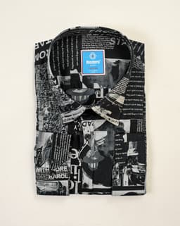 Urban Graphic Print Cotton Shirt thumbnail 1