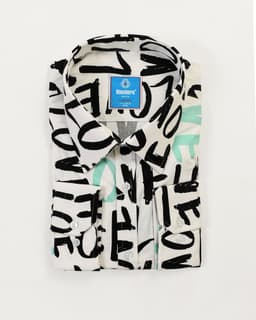Abstract Print Cotton Slim Fit Shirt thumbnail 1
