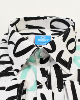 Abstract Print Cotton Slim Fit Shirt thumbnail 2