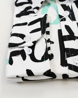 Abstract Print Cotton Slim Fit Shirt thumbnail 3