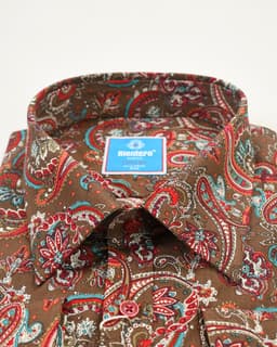 Classic Paisley Print Cotton Slim Fit Shirt thumbnail 2
