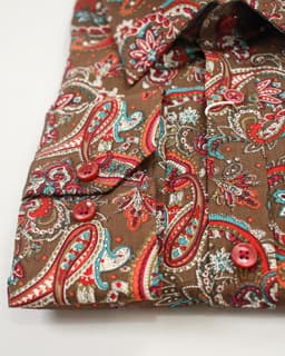 Classic Paisley Print Cotton Slim Fit Shirt thumbnail 3