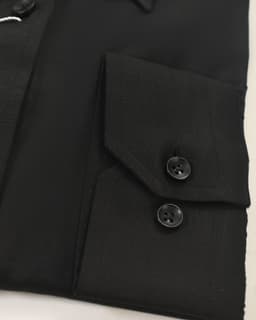 Men’s Classic Black Cotton Shirt thumbnail 3