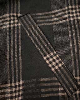 Shadow Grid Plaid Zip-Up Harrington Jacket thumbnail 4