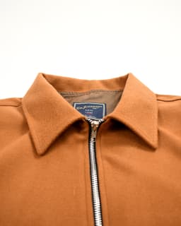 Brown Twill Harrington Jacket thumbnail 2