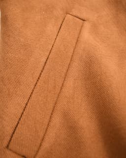 Brown Twill Harrington Jacket thumbnail 4