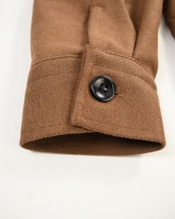 Burnt Brown Twill Harrington Jacket thumbnail 3