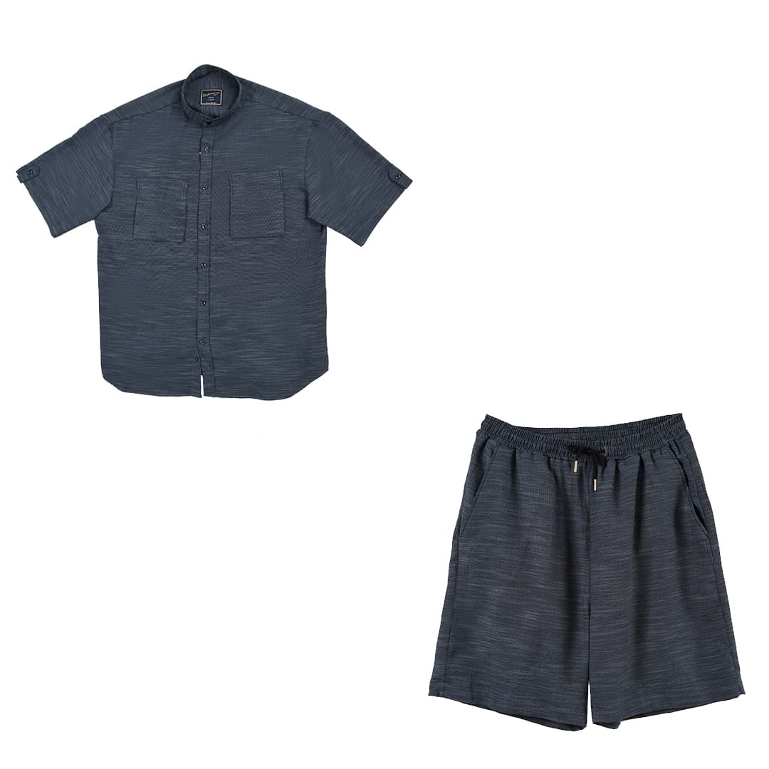 Shadow Slate Mandarin Co-ord Set