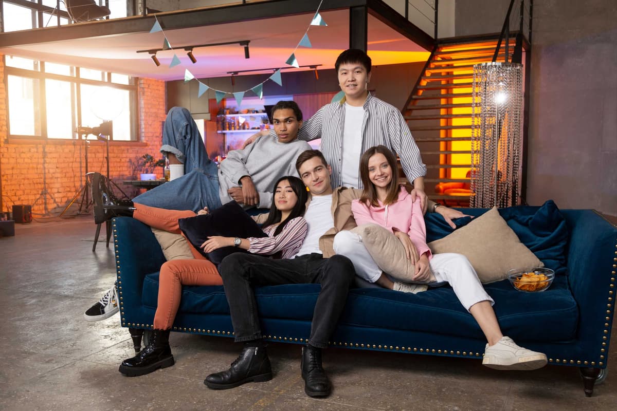 Group on couch